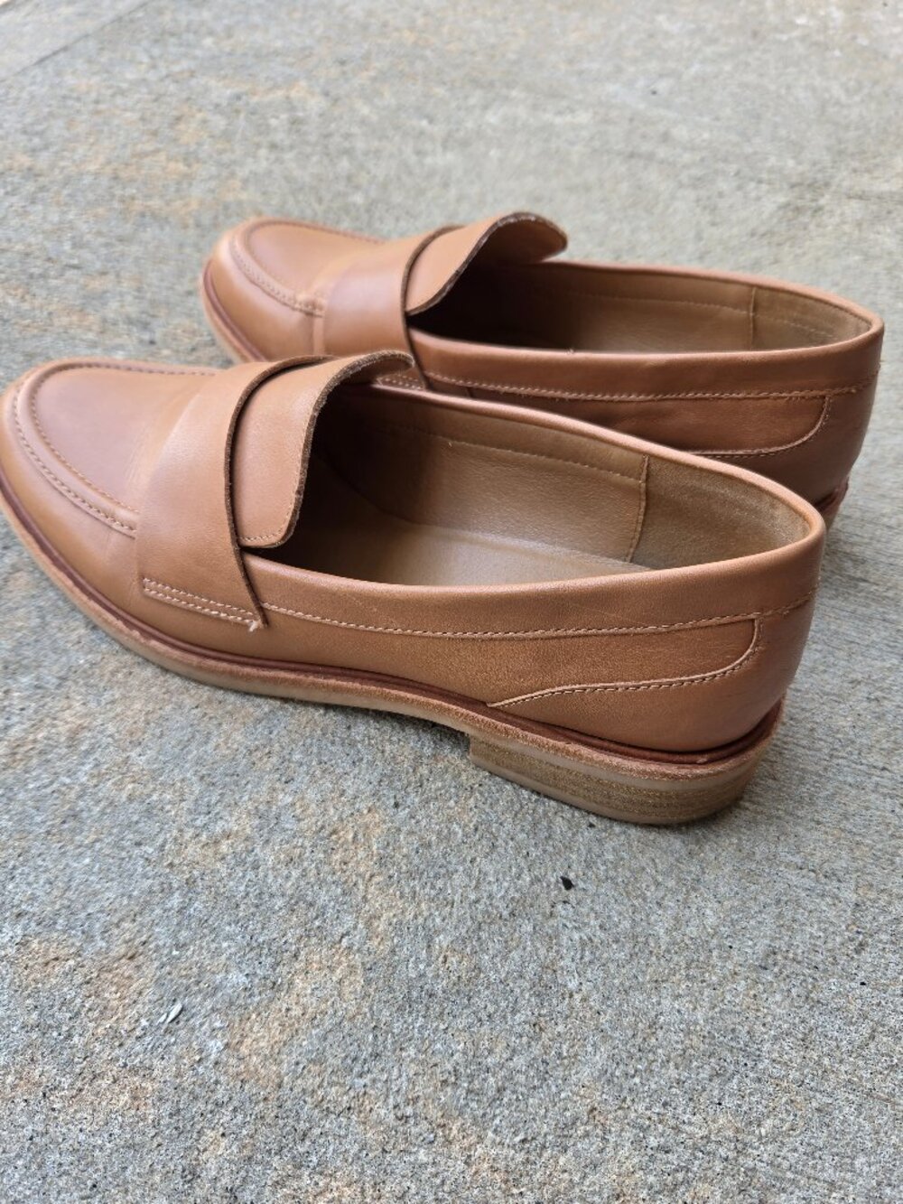 Crown Vintage Brwn Leather Loafers "Lornita" Shoes WM Size 9 Preppy Academia - Picture 1 of 5